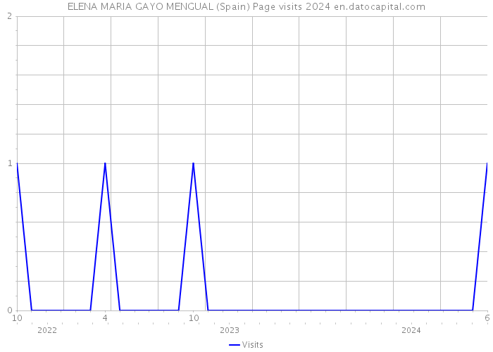 ELENA MARIA GAYO MENGUAL (Spain) Page visits 2024 