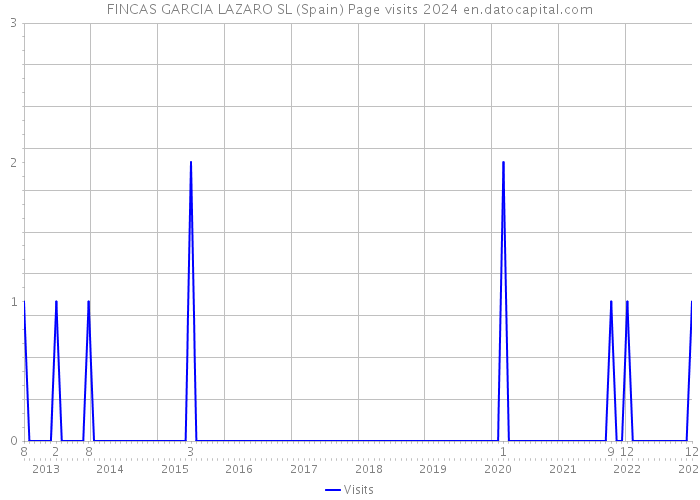 FINCAS GARCIA LAZARO SL (Spain) Page visits 2024 