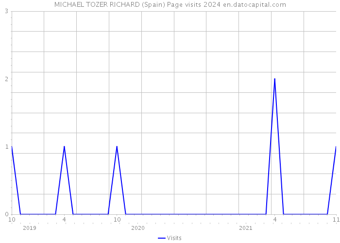 MICHAEL TOZER RICHARD (Spain) Page visits 2024 
