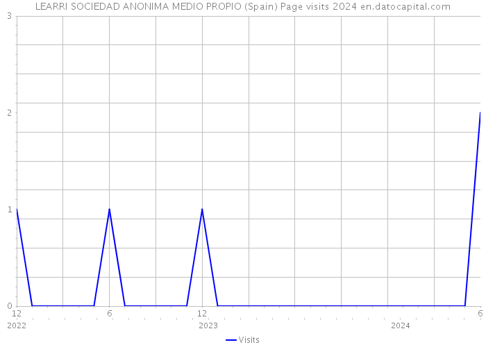 LEARRI SOCIEDAD ANONIMA MEDIO PROPIO (Spain) Page visits 2024 