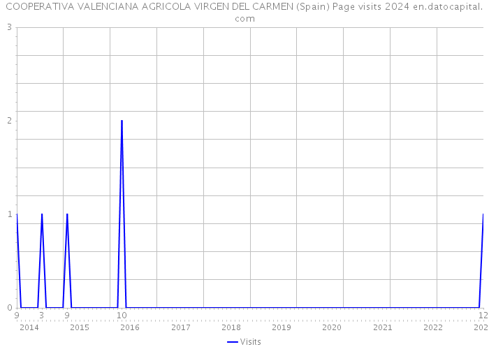 COOPERATIVA VALENCIANA AGRICOLA VIRGEN DEL CARMEN (Spain) Page visits 2024 