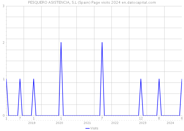 PESQUERO ASISTENCIA, S.L (Spain) Page visits 2024 