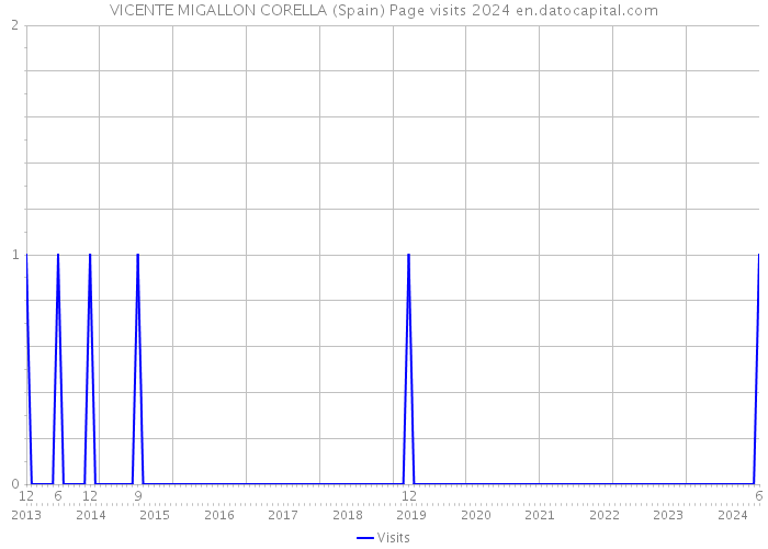 VICENTE MIGALLON CORELLA (Spain) Page visits 2024 