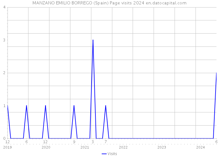 MANZANO EMILIO BORREGO (Spain) Page visits 2024 