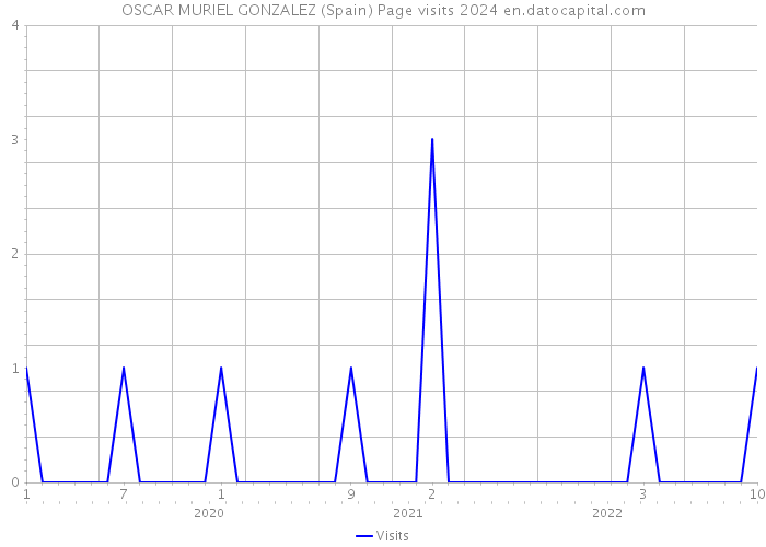 OSCAR MURIEL GONZALEZ (Spain) Page visits 2024 