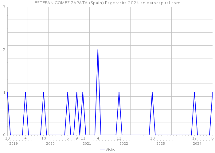 ESTEBAN GOMEZ ZAPATA (Spain) Page visits 2024 