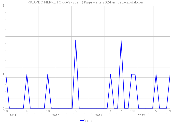 RICARDO PIERRE TORRAS (Spain) Page visits 2024 