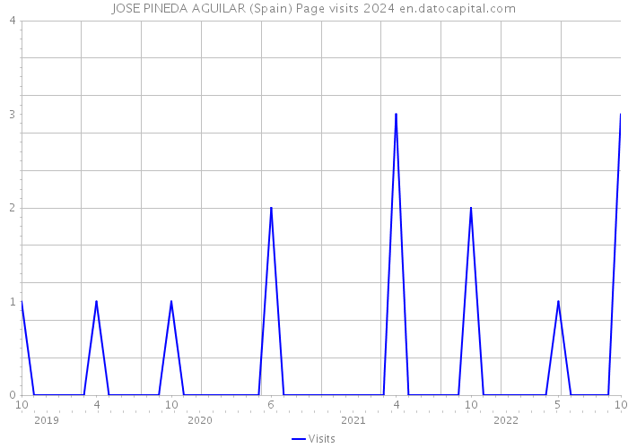 JOSE PINEDA AGUILAR (Spain) Page visits 2024 