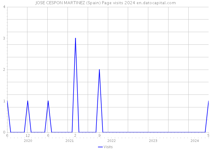 JOSE CESPON MARTINEZ (Spain) Page visits 2024 