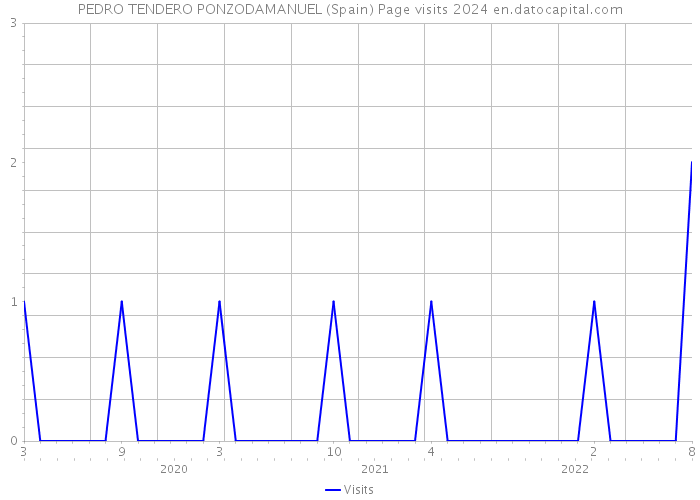 PEDRO TENDERO PONZODAMANUEL (Spain) Page visits 2024 