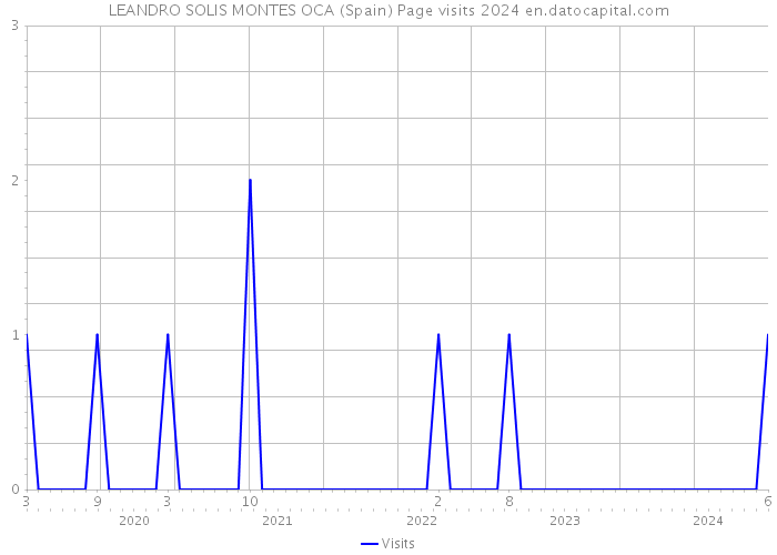 LEANDRO SOLIS MONTES OCA (Spain) Page visits 2024 