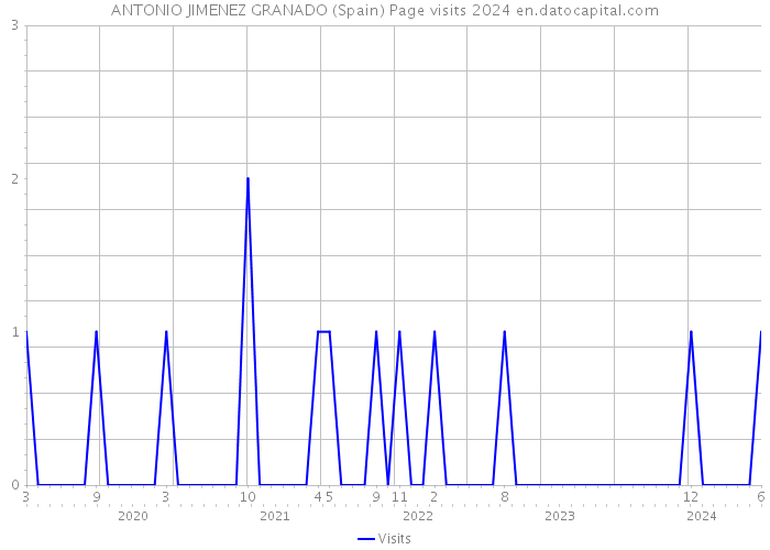 ANTONIO JIMENEZ GRANADO (Spain) Page visits 2024 