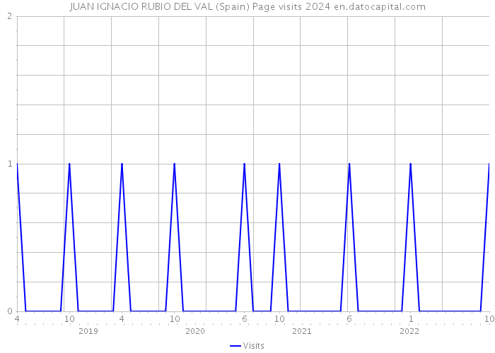 JUAN IGNACIO RUBIO DEL VAL (Spain) Page visits 2024 