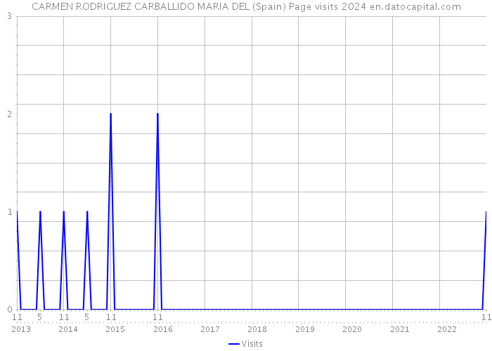 CARMEN RODRIGUEZ CARBALLIDO MARIA DEL (Spain) Page visits 2024 