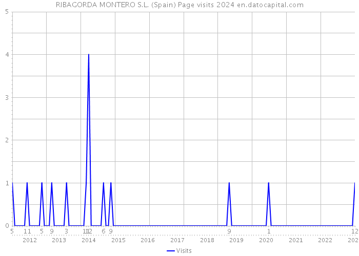 RIBAGORDA MONTERO S.L. (Spain) Page visits 2024 