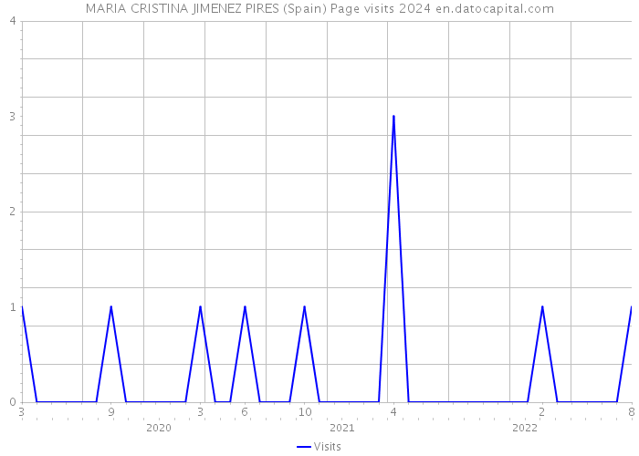 MARIA CRISTINA JIMENEZ PIRES (Spain) Page visits 2024 