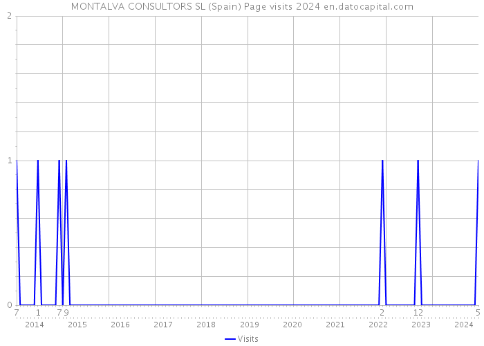 MONTALVA CONSULTORS SL (Spain) Page visits 2024 