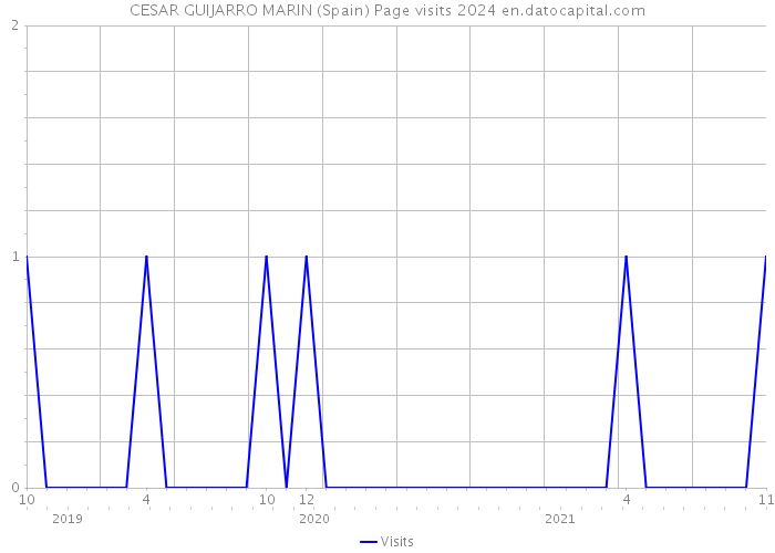 CESAR GUIJARRO MARIN (Spain) Page visits 2024 
