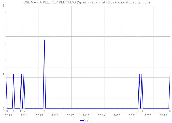 JOSE MARIA PELLICER REDONDO (Spain) Page visits 2024 