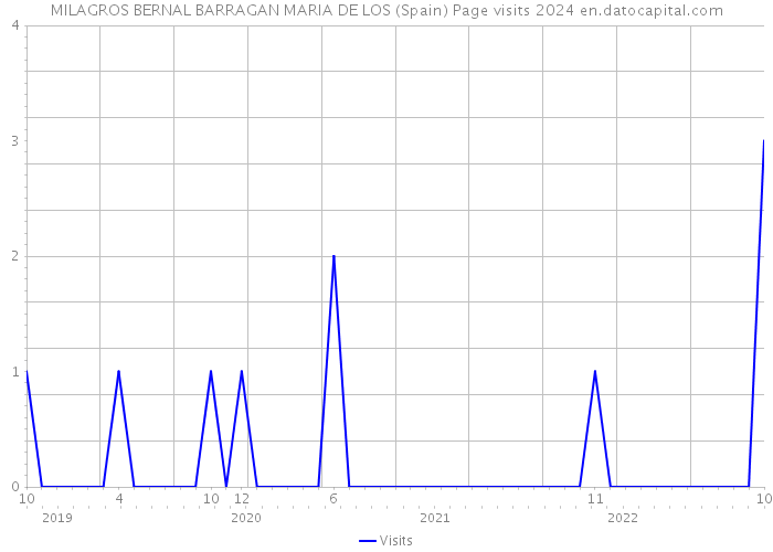 MILAGROS BERNAL BARRAGAN MARIA DE LOS (Spain) Page visits 2024 