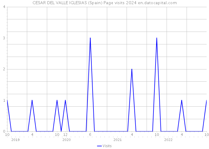 CESAR DEL VALLE IGLESIAS (Spain) Page visits 2024 