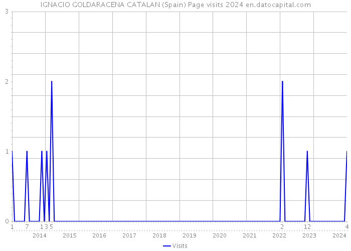 IGNACIO GOLDARACENA CATALAN (Spain) Page visits 2024 