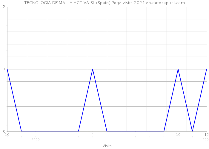 TECNOLOGIA DE MALLA ACTIVA SL (Spain) Page visits 2024 