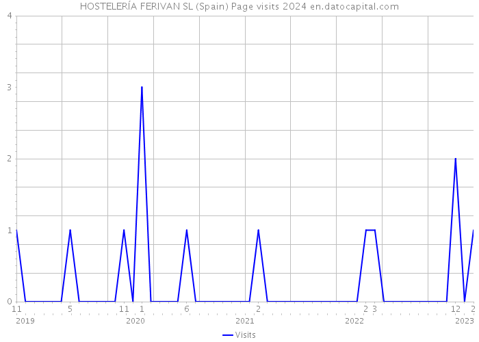 HOSTELERÍA FERIVAN SL (Spain) Page visits 2024 