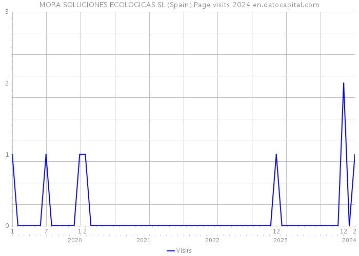 MORA SOLUCIONES ECOLOGICAS SL (Spain) Page visits 2024 