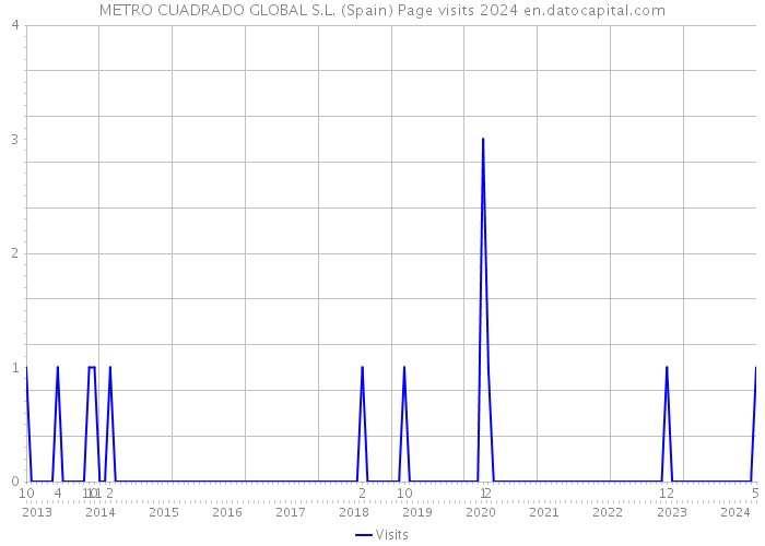 METRO CUADRADO GLOBAL S.L. (Spain) Page visits 2024 