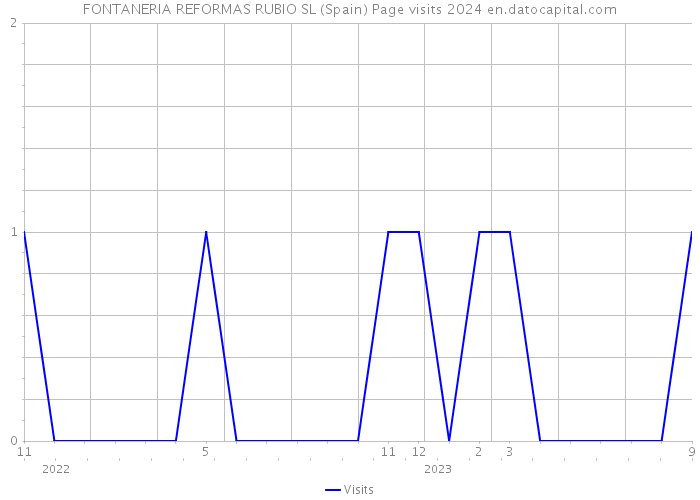 FONTANERIA REFORMAS RUBIO SL (Spain) Page visits 2024 