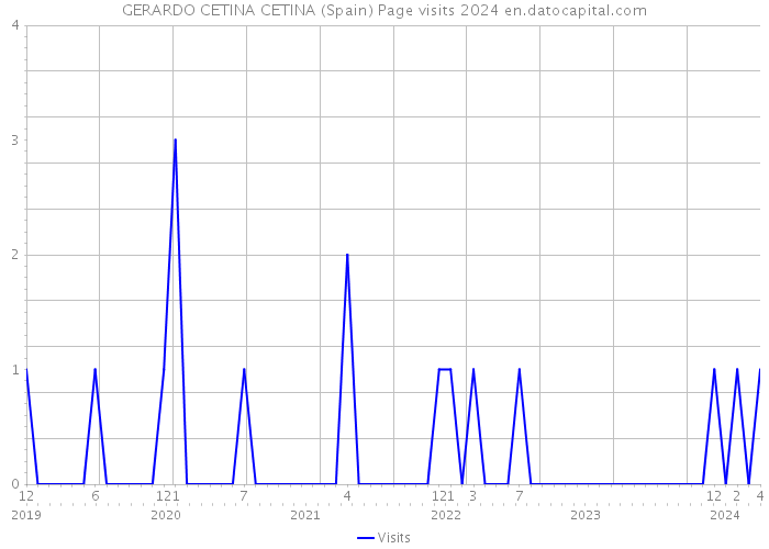 GERARDO CETINA CETINA (Spain) Page visits 2024 