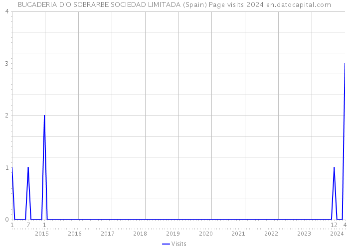 BUGADERIA D'O SOBRARBE SOCIEDAD LIMITADA (Spain) Page visits 2024 