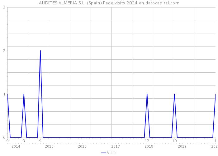 AUDITES ALMERIA S.L. (Spain) Page visits 2024 