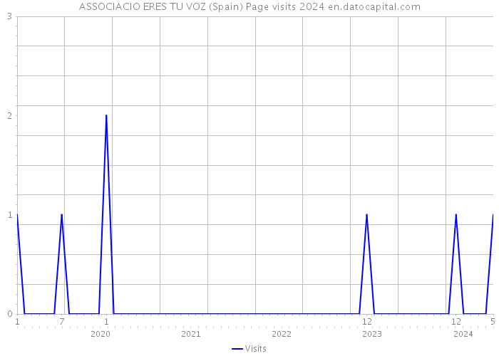 ASSOCIACIO ERES TU VOZ (Spain) Page visits 2024 