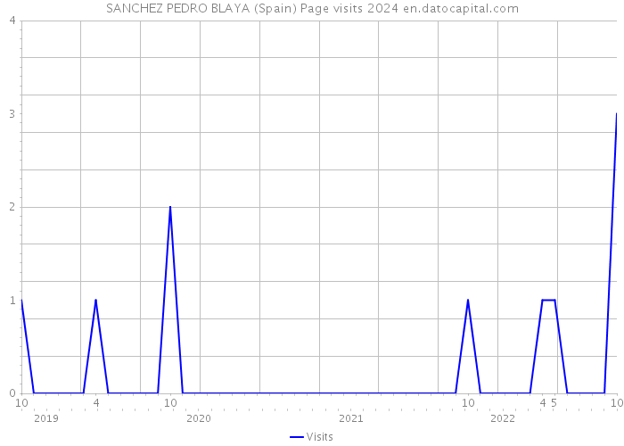 SANCHEZ PEDRO BLAYA (Spain) Page visits 2024 