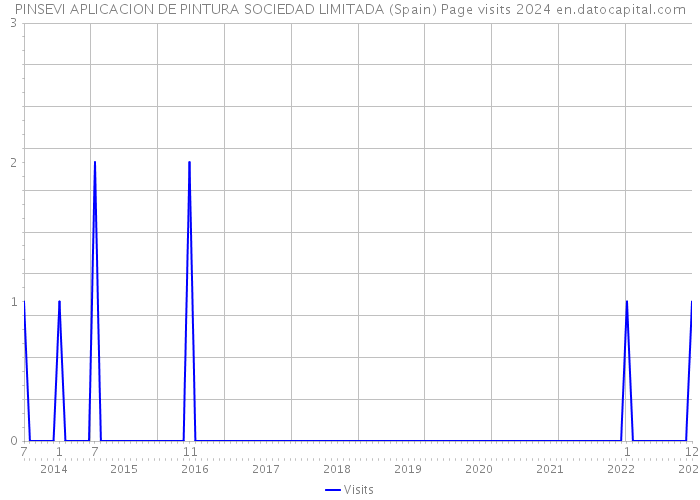 PINSEVI APLICACION DE PINTURA SOCIEDAD LIMITADA (Spain) Page visits 2024 