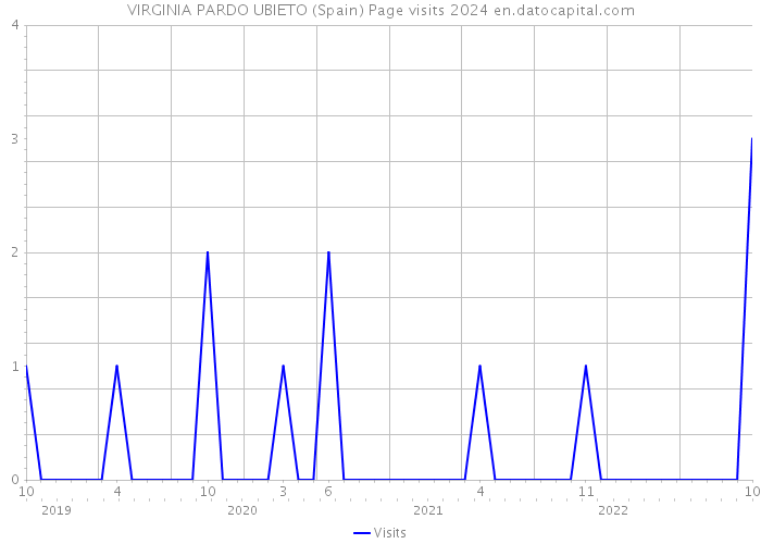 VIRGINIA PARDO UBIETO (Spain) Page visits 2024 