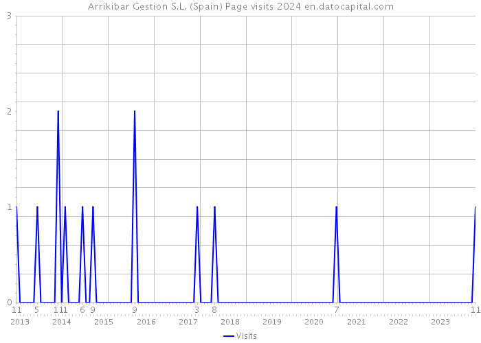 Arrikibar Gestion S.L. (Spain) Page visits 2024 