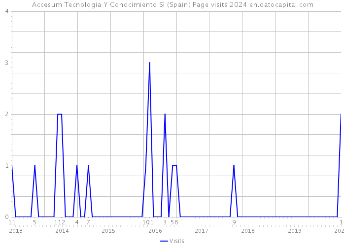 Accesum Tecnologia Y Conocimiento Sl (Spain) Page visits 2024 