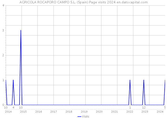 AGRICOLA ROCAPORO CAMPO S.L. (Spain) Page visits 2024 
