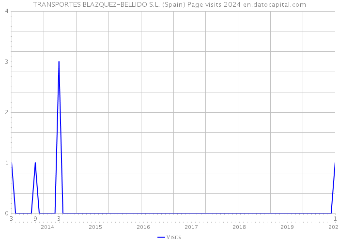 TRANSPORTES BLAZQUEZ-BELLIDO S.L. (Spain) Page visits 2024 