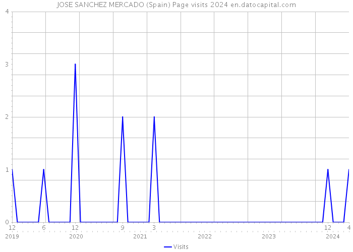 JOSE SANCHEZ MERCADO (Spain) Page visits 2024 