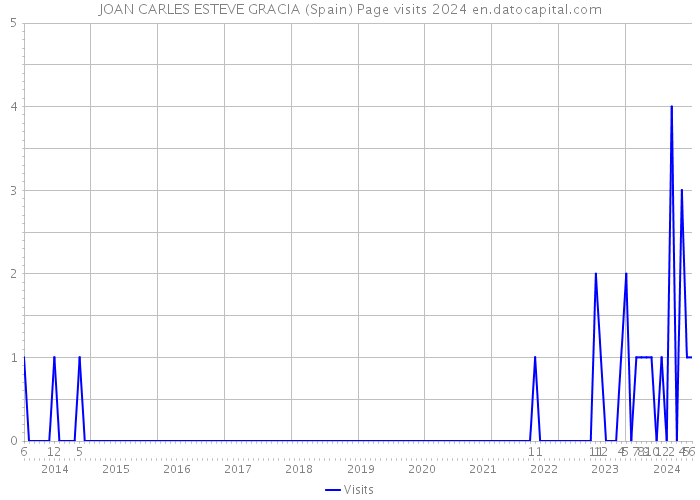 JOAN CARLES ESTEVE GRACIA (Spain) Page visits 2024 
