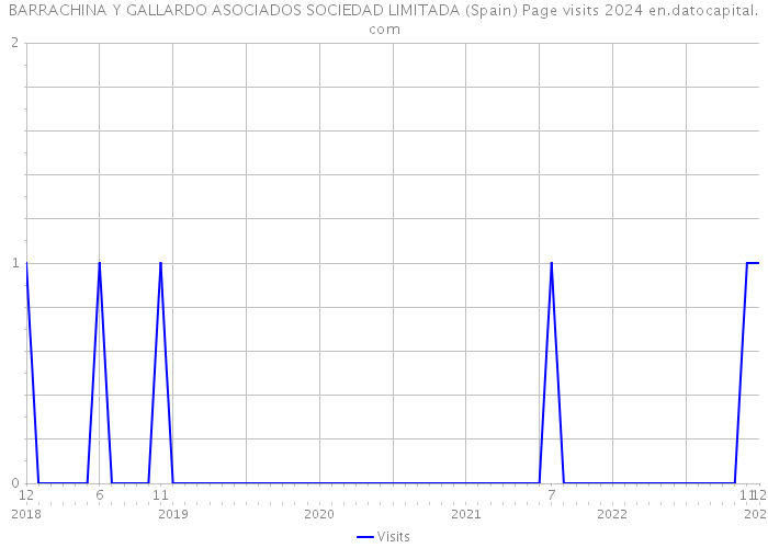 BARRACHINA Y GALLARDO ASOCIADOS SOCIEDAD LIMITADA (Spain) Page visits 2024 