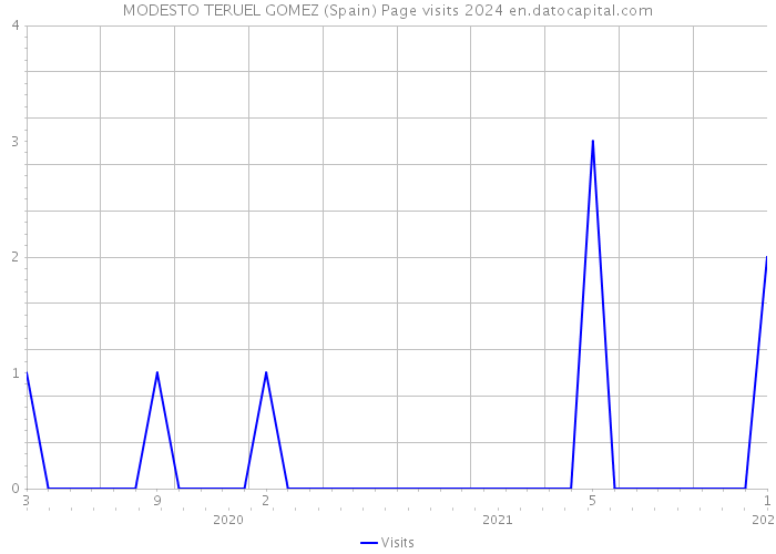 MODESTO TERUEL GOMEZ (Spain) Page visits 2024 
