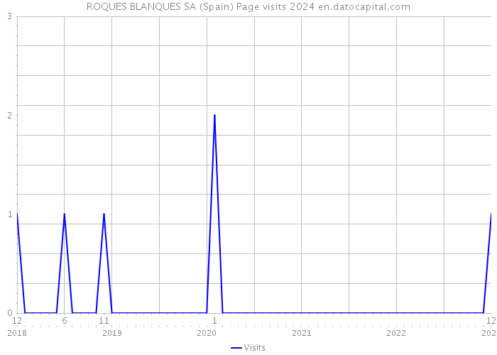 ROQUES BLANQUES SA (Spain) Page visits 2024 