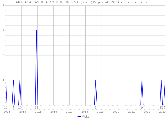 ARTEAGA CASTILLA PROMOCIONES S.L. (Spain) Page visits 2024 