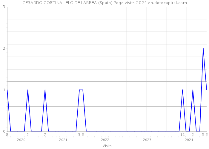 GERARDO CORTINA LELO DE LARREA (Spain) Page visits 2024 