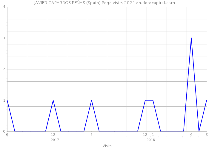 JAVIER CAPARROS PEÑAS (Spain) Page visits 2024 